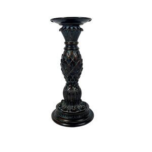 Vintage Pilar Candlestick Holder - Pineapple Ornate